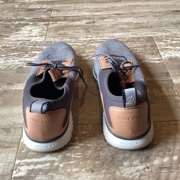 COLE HAAN Grand Motion Knit Sneaker Quiet Shade Grey/ Sesame Tan Men’s 10M main image 8